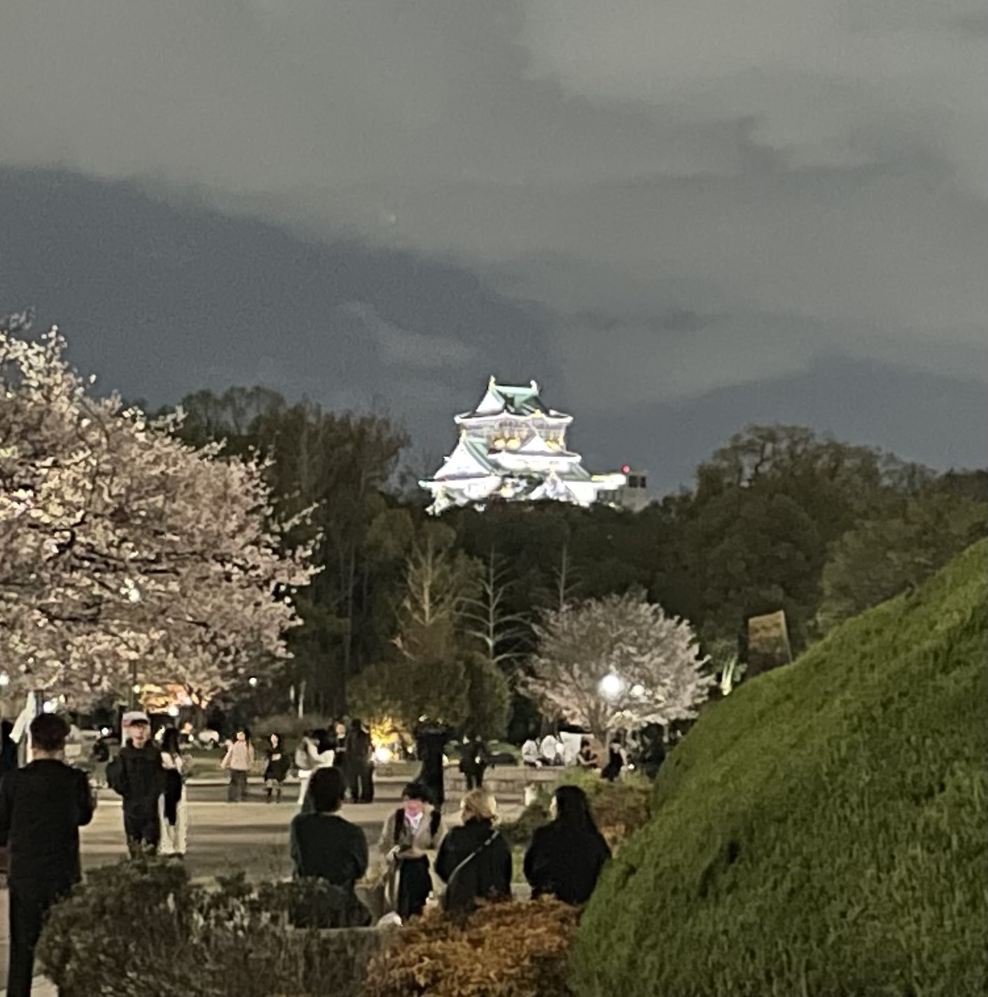 大阪城ライトアップ